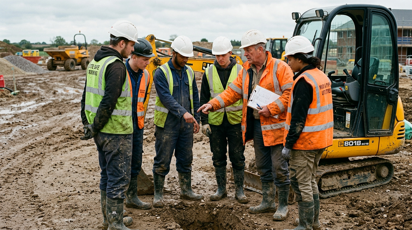 Construction training on site